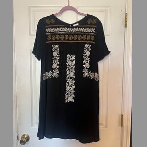Knox Rose Short Sleeve Embroidered Dress